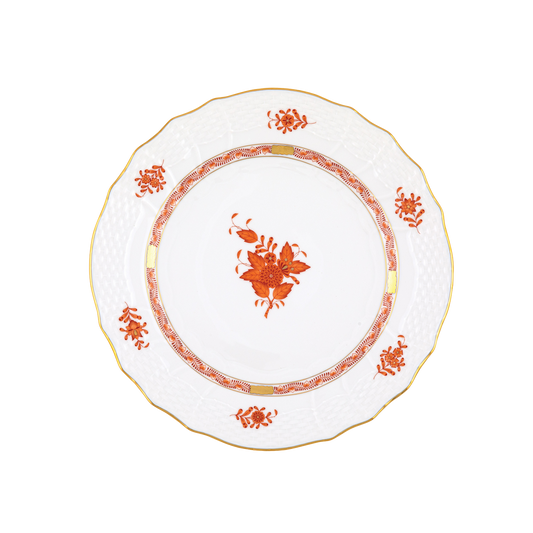 Herend Chinese Bouquet Rust Service Plate | 11in