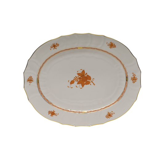 Herend Chinese Bouquet Rust Turkey Platter | 18x14.5in