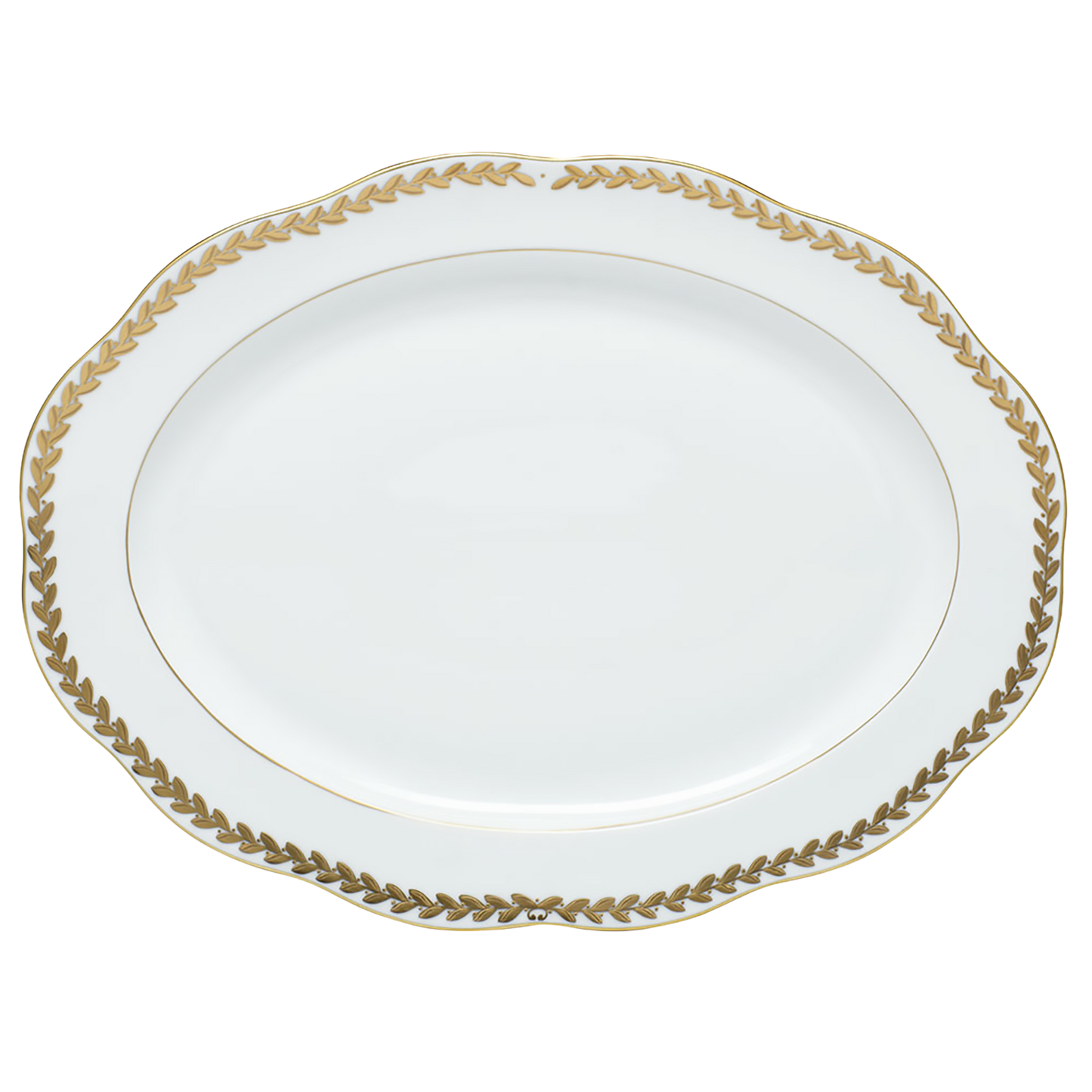 Herend Golden Laurel Oval Platter | 15in