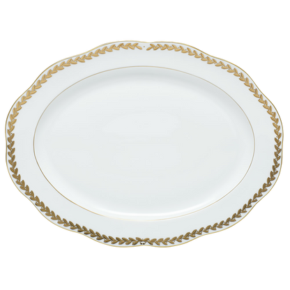 Herend Golden Laurel Oval Platter | 15in