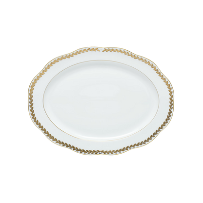 Herend Golden Laurel Oval Platter | 15in