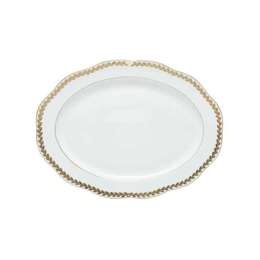Herend Golden Laurel Oval Platter | 15in