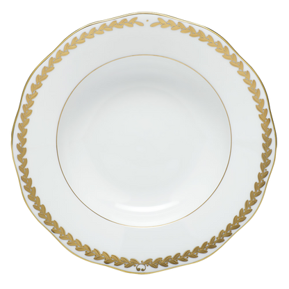 Herend Golden Laurel RIM Soup Plate | 8 in