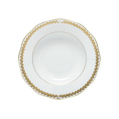 Herend Golden Laurel RIM Soup Plate | 8 in
