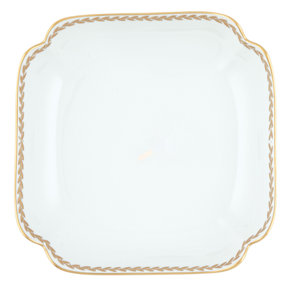 Herend Golden Laurel Square Fruit Dish | 11 in
