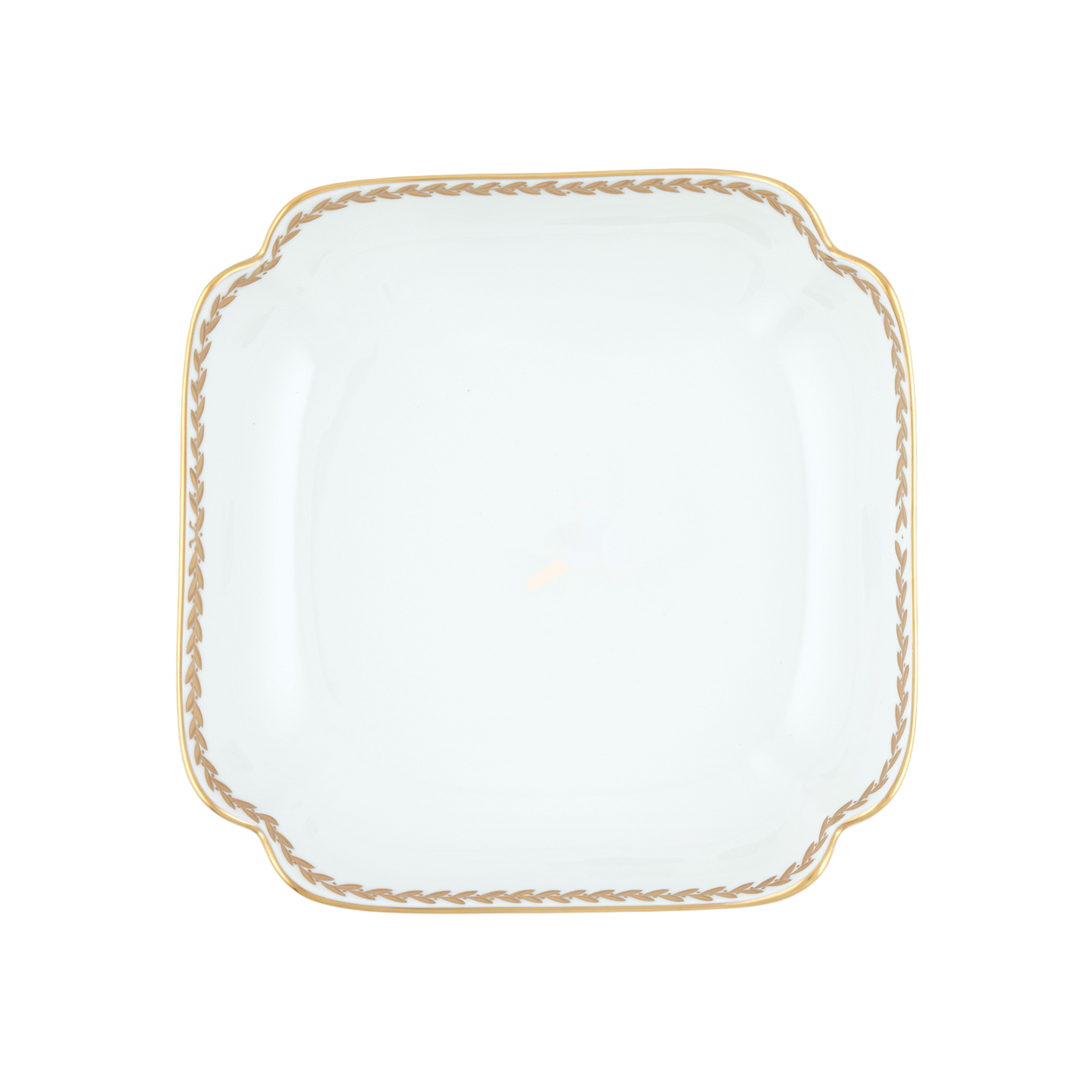 Herend Golden Laurel Square Fruit Dish | 11 in