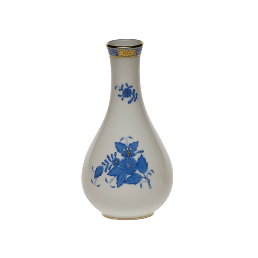 Herend Chinese Bouquet Blue Vase | 6.5in