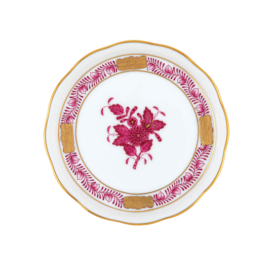 Herend Chinese Bouquet Raspberry Coaster | 4in
