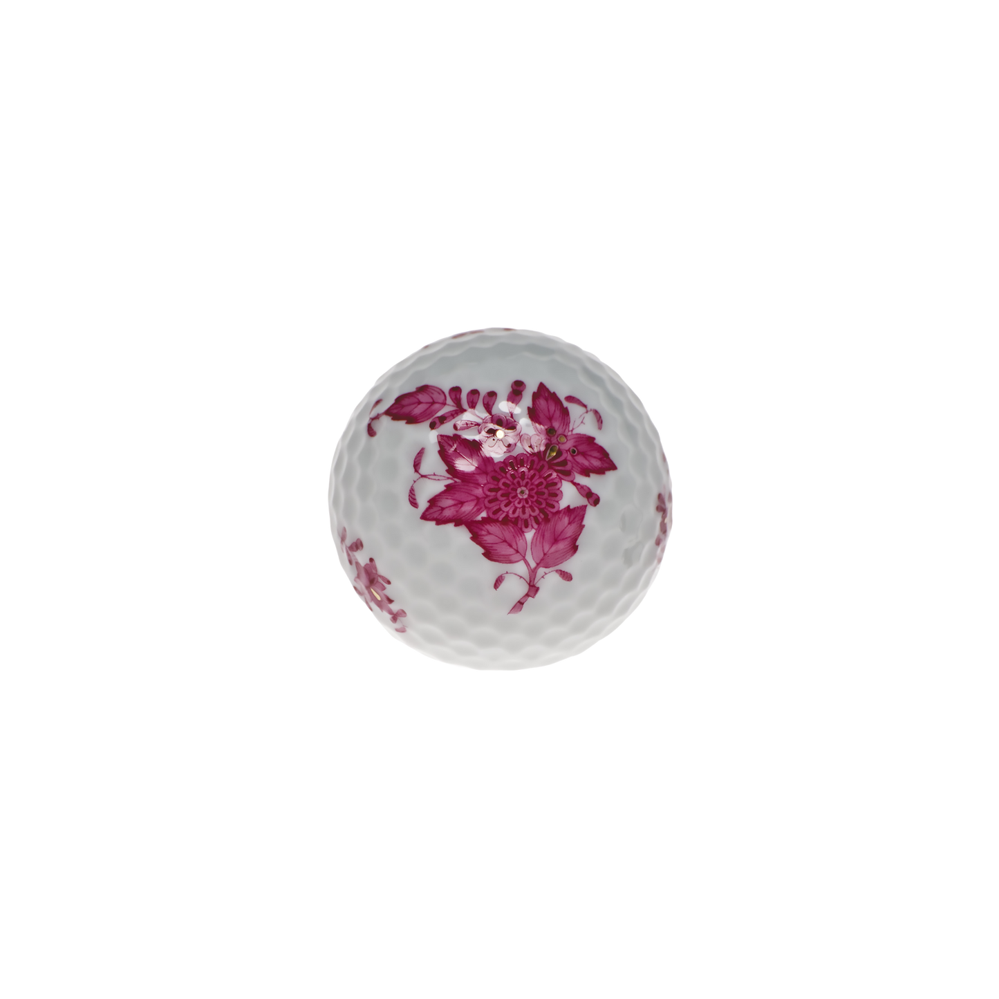 Herend Chinese Bouquet Raspberry Golf Ball | 1.75in