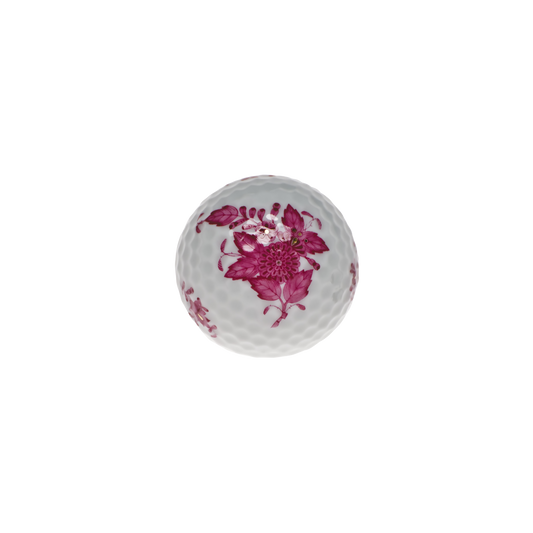 Herend Chinese Bouquet Raspberry Golf Ball | 1.75in
