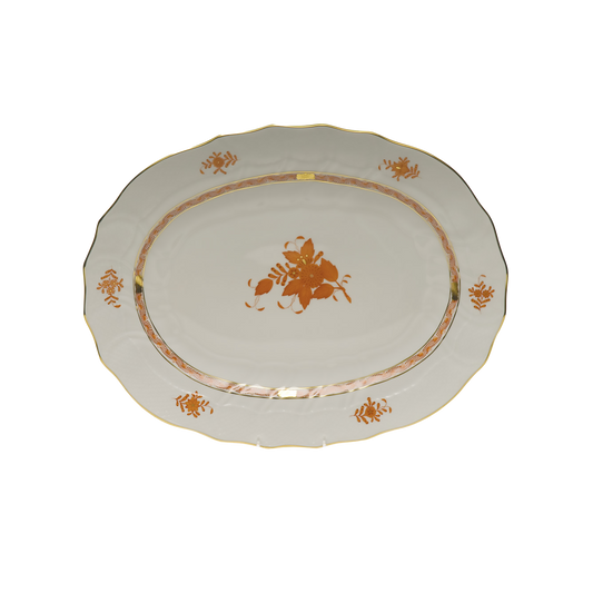 Herend Chinese Bouquet Rust Platter | 17in