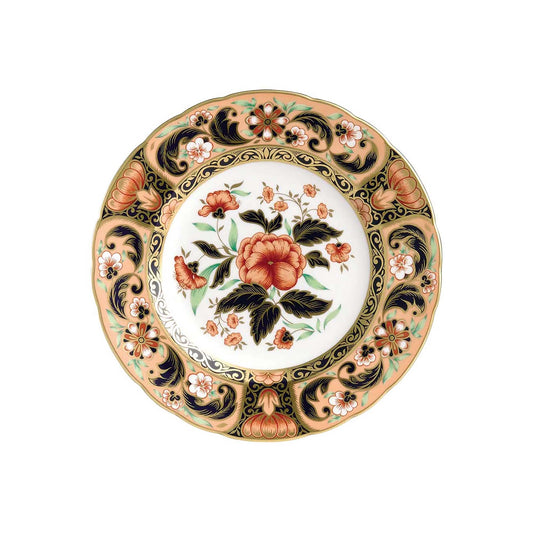 Royal Crown Derby Imari Accent Plates Derby Pink Camellias | 8in