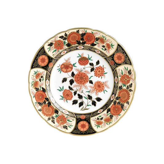 Royal Crown Derby Imari Accent Plates Antique Chrysanthemum | 8in