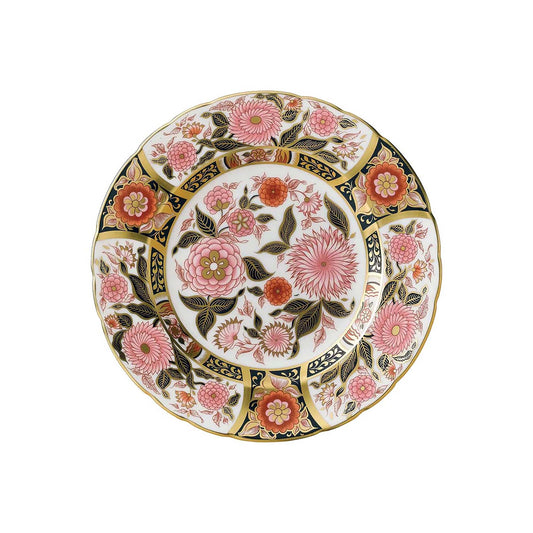 Royal Crown Derby Imari Accent Plates Pink Bouquet | 8in