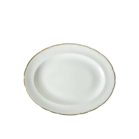Royal Crown Derby Darley Abbey Pure Gold Small Oval Dish | 13.5in