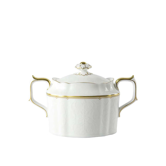 Royal Crown Derby Darley Abbey Pure Gold Covered Sugar Bowl | 11oz