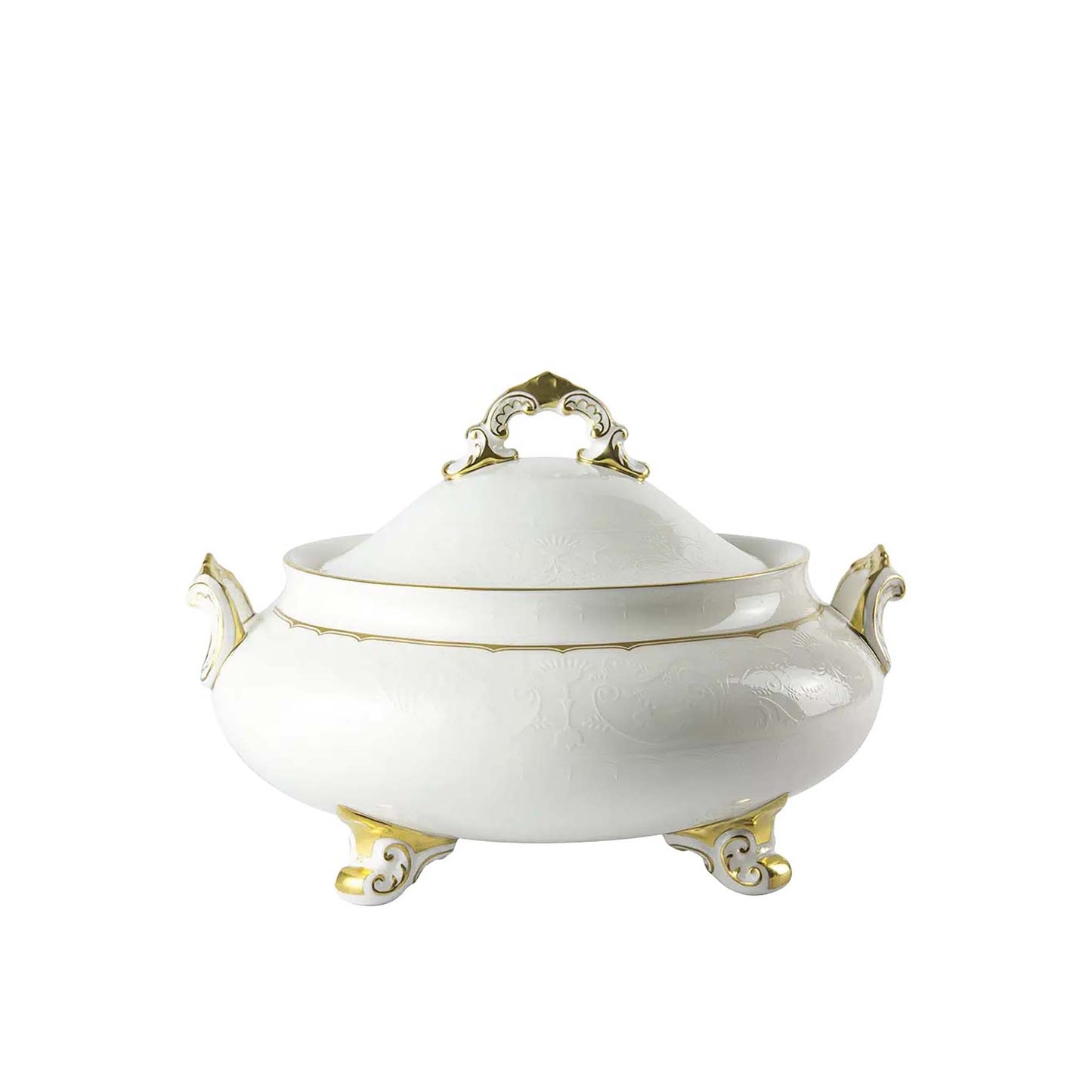 Royal Crown Derby Darley Abbey Pure Gold Covered Vegetable Dish | 60oz