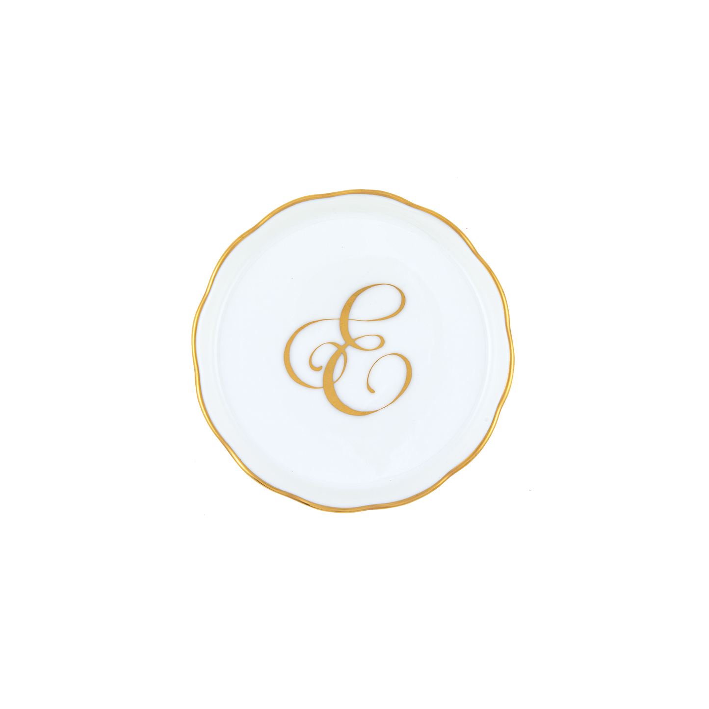 Herend Monogram Coaster | 4in E