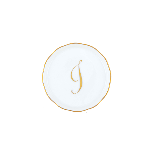Herend Monogram Coaster | 4in I