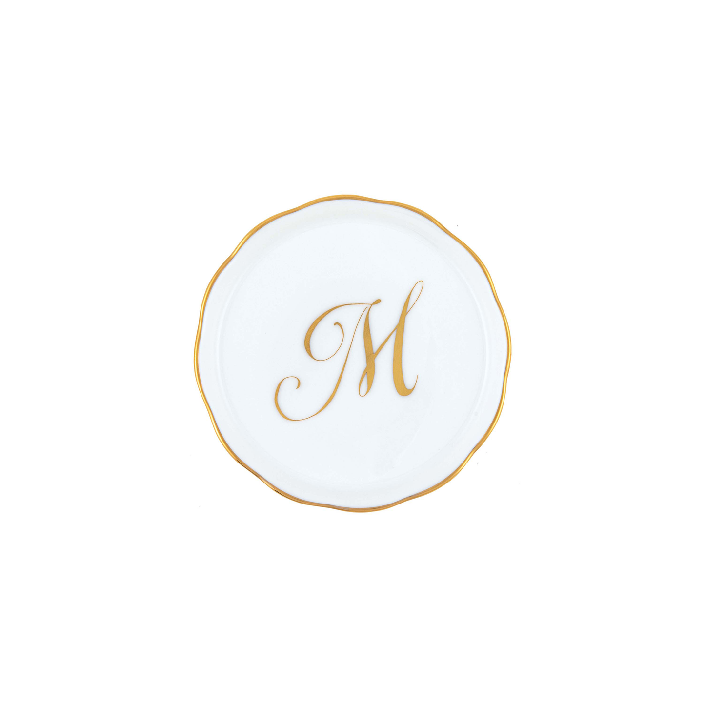 Herend Monogram Coaster | 4in M