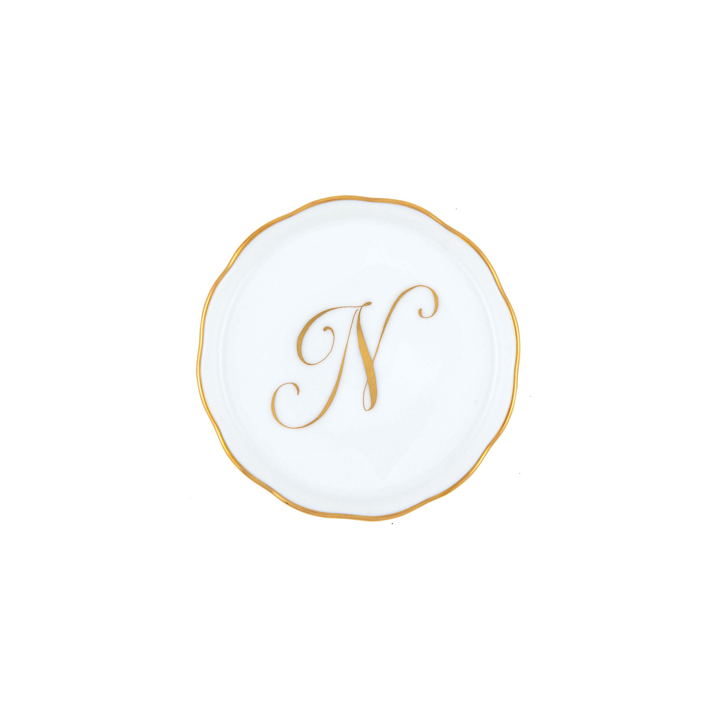 Herend Monogram Coaster | 4in N