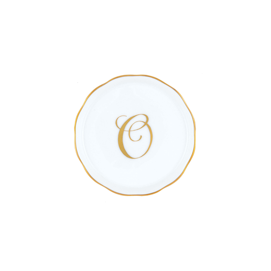 Herend Monogram Coaster | 4in O