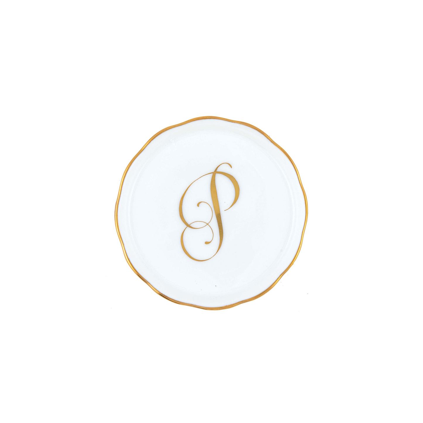 Herend Monogram Coaster | 4in P