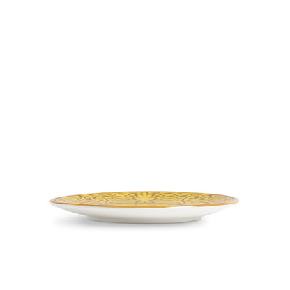 L'Objet Fortuny Orsini Yellow 24k Gold Hand Gilded Earthernware Dessert Plates Set of 4 | 8in
