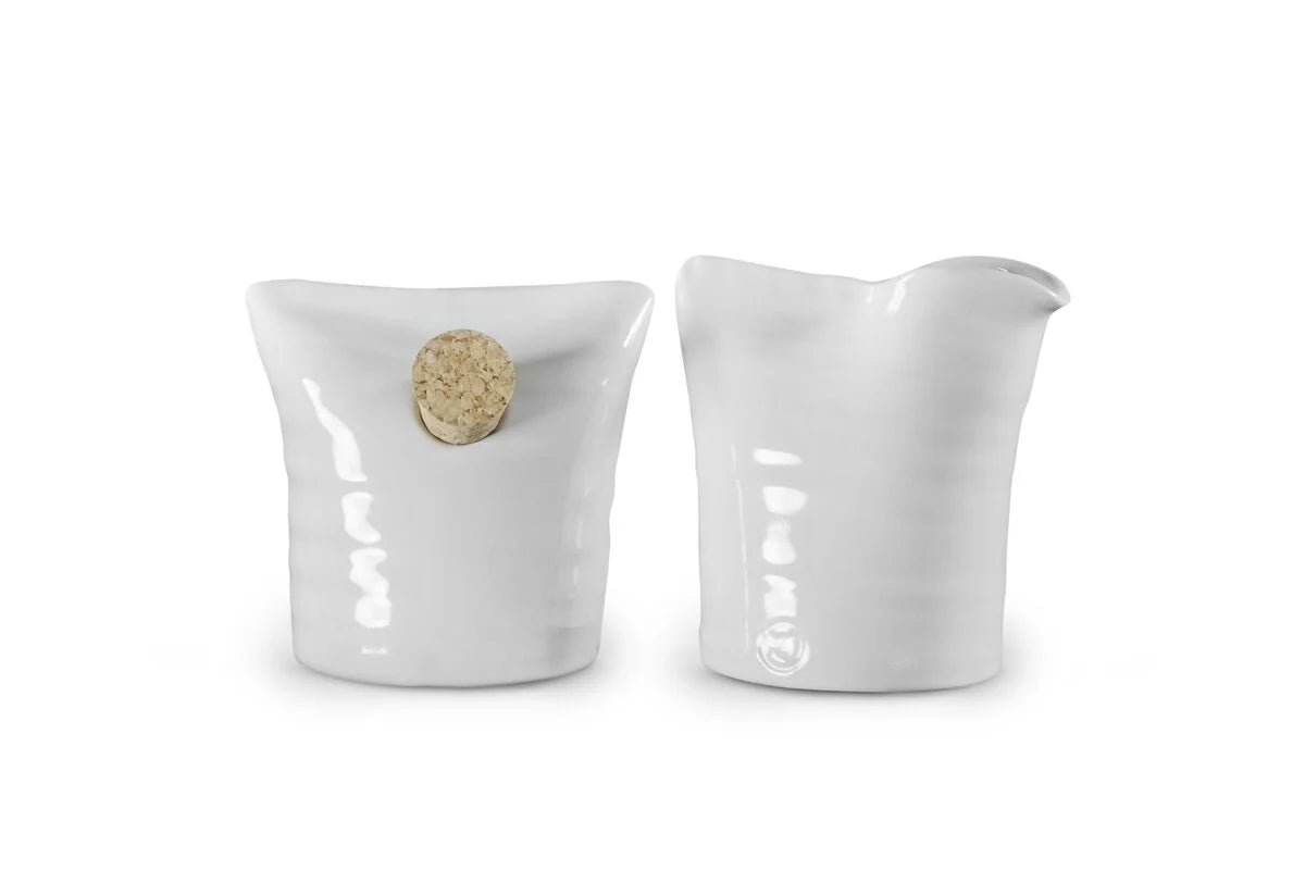 Montes Doggett Handcrafted Pottery Sugar & Creamer No. 111 | 3x4in