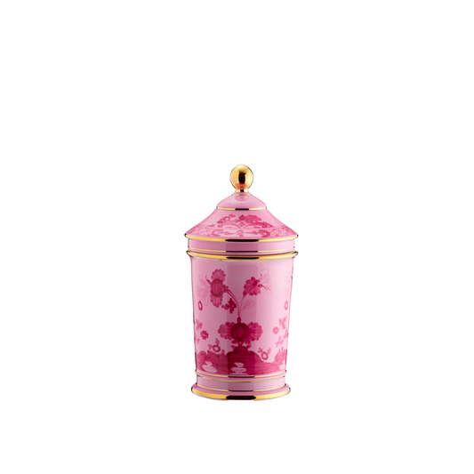 Ginori 1735 Oriente Italiano Porpora Pharmacy Vase with Cover | 8in