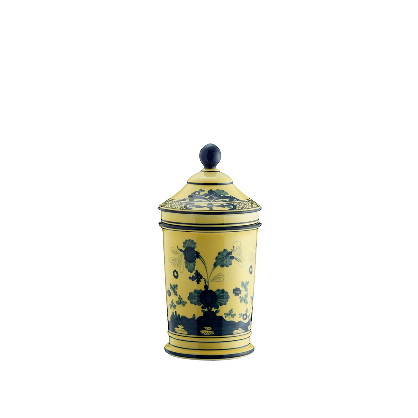 Ginori 1735 Oriente Italiano Citrino Pharmacy Vase with Cover | 8in