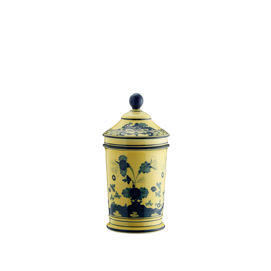 Ginori 1735 Oriente Italiano Citrino Pharmacy Vase with Cover | 8in