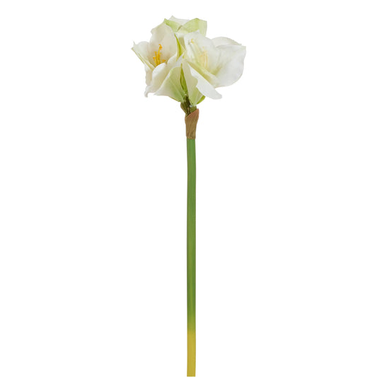 Real Touch White Amaryllis Stem | 23in