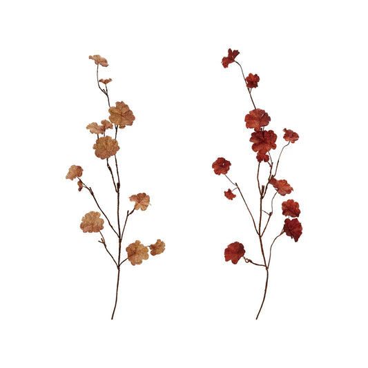 Rust Leaf Floral Leaf Branch Stem | 42.5in