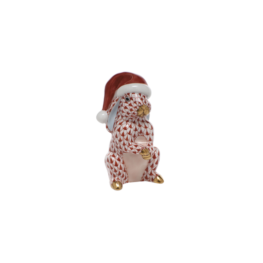 Herend Santa Bunny | 3.25in Rust