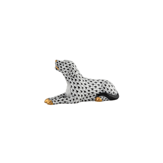 Herend Singing Labrador | 5in Black