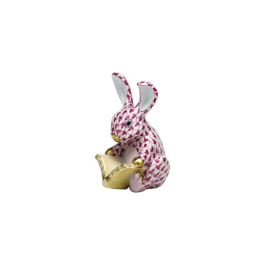 Herend Storybook Bunny | 2.5in Raspberry