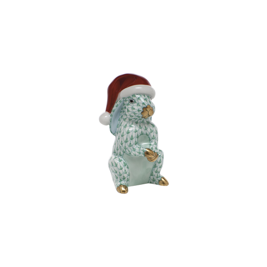 Herend Santa Bunny | 3.25in Green