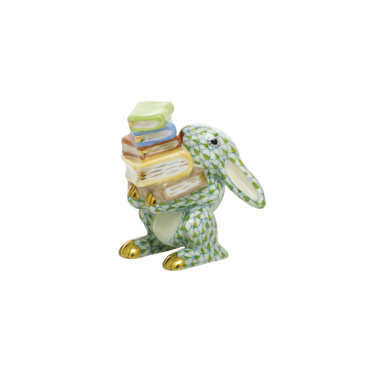 Herend Scholarly Bunny | 2.25in Key Lime