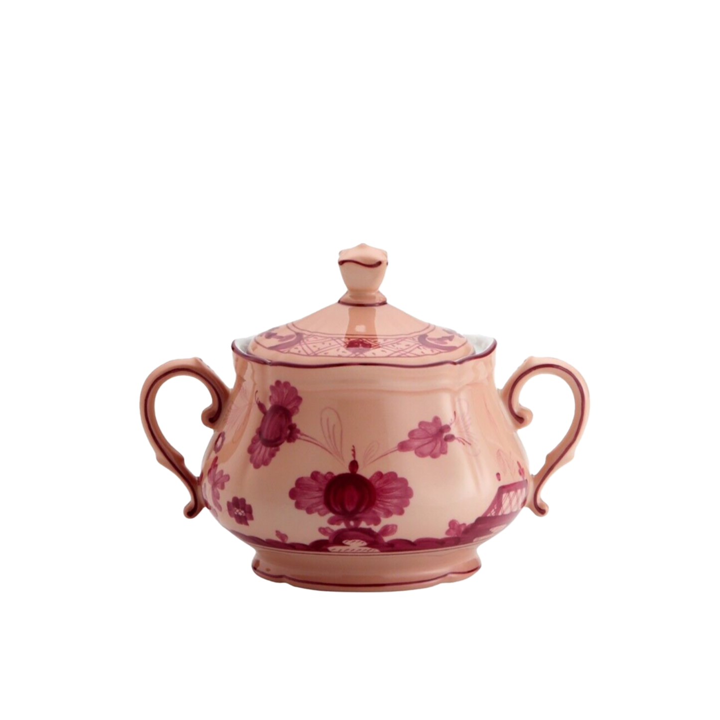 Ginori 1735 Oriente Italiano Vermiglio Sugar Bowl | 9.5oz