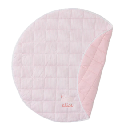Weezie Towels Luxury Baby Tummy Time Mat | Light Pink