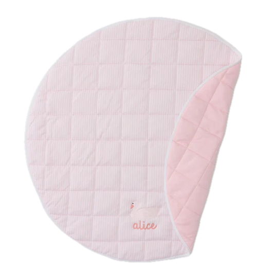 Weezie Towels Luxury Baby Tummy Time Mat | Light Pink