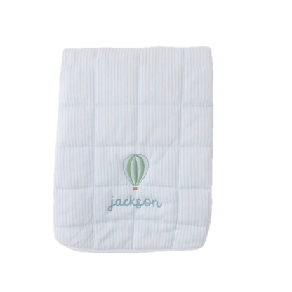 Weezie Towels Luxury Baby Tummy Time Mat |Light Blue