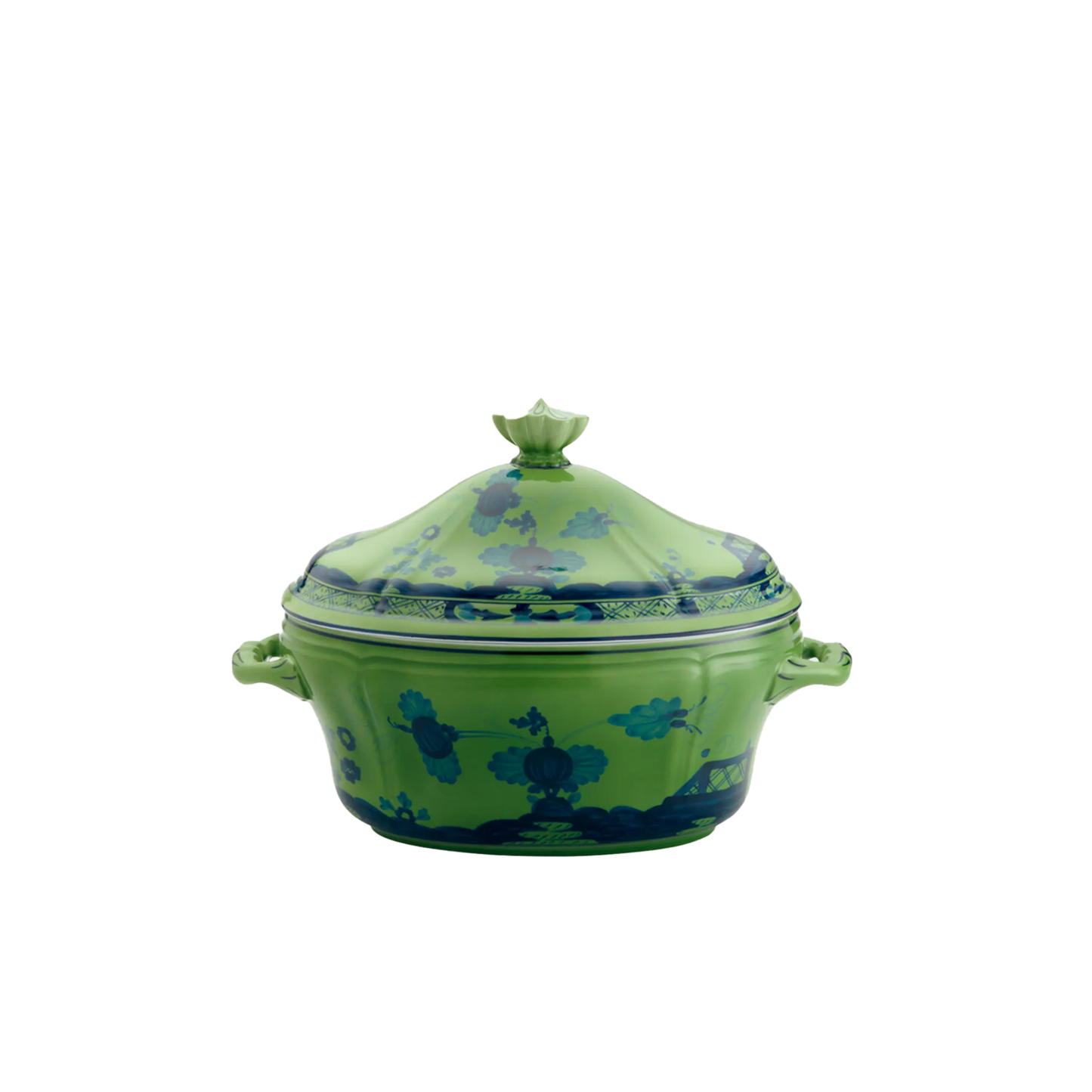 Ginori 1735 Oriente Italiano Malachite Oval Tureen with Cover | 135.75oz