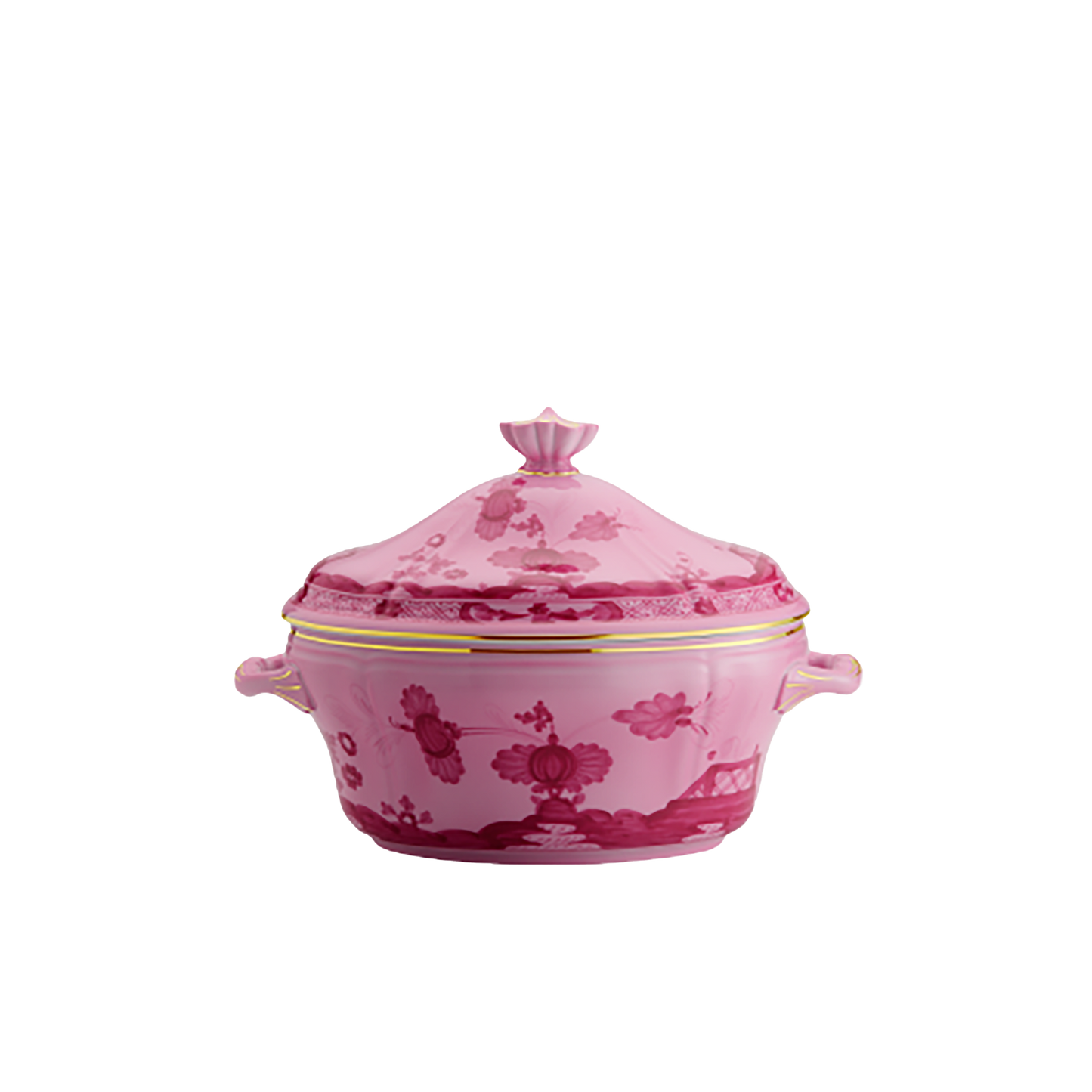 Ginori 1735 Oriente Italiano Porpora Oval Tureen with Cover | 135.75oz