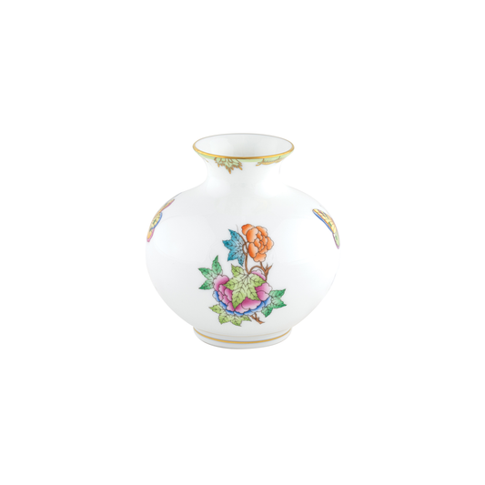 Herend Round Vase | 4.5in Queen Victoria