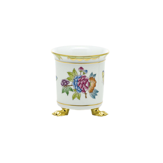 Herend Queen Victoria Mini Cachepot with Feet | 4in