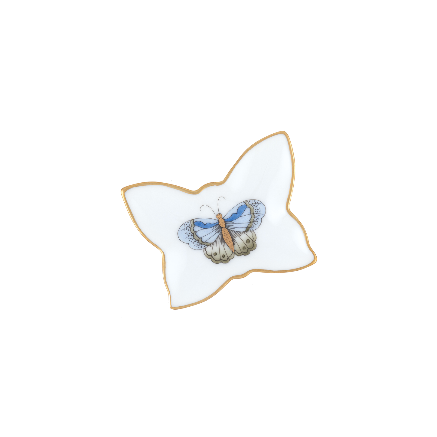 Herend Small Butterfly Tray | 2.25in Blue