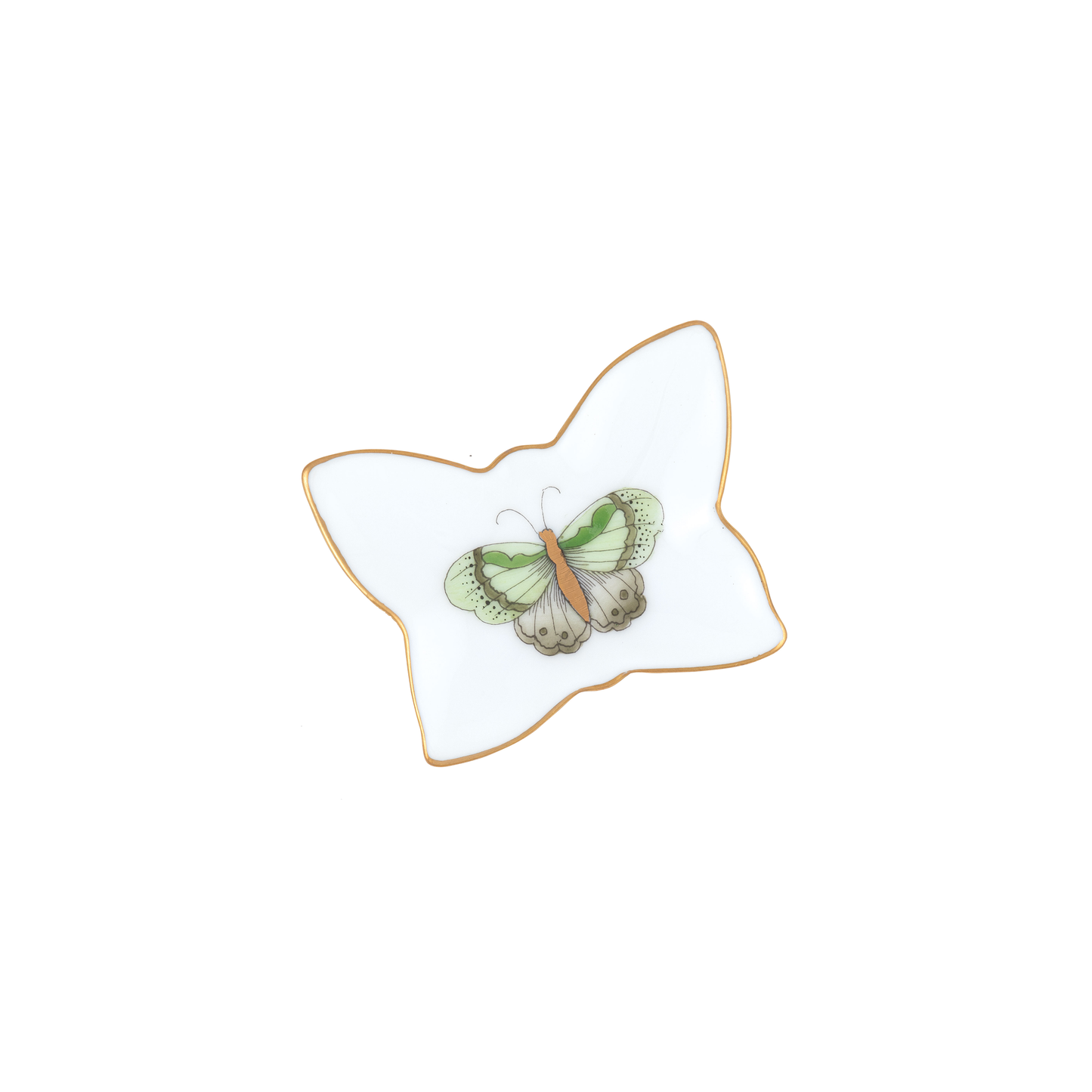 Herend Small Butterfly Tray | 2.25in Key Lime