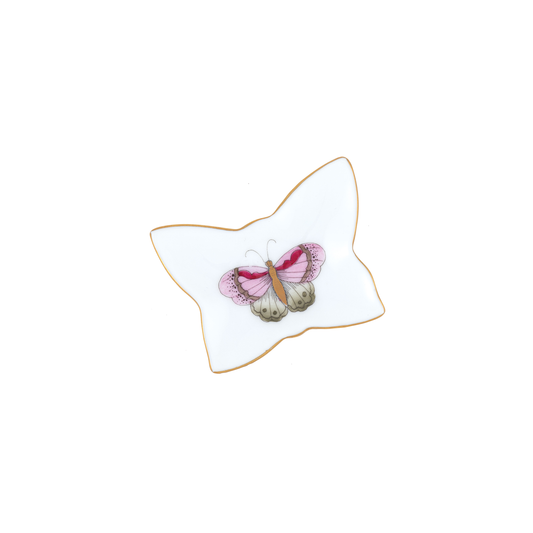 Herend Small Butterfly Tray | 2.25in Pink